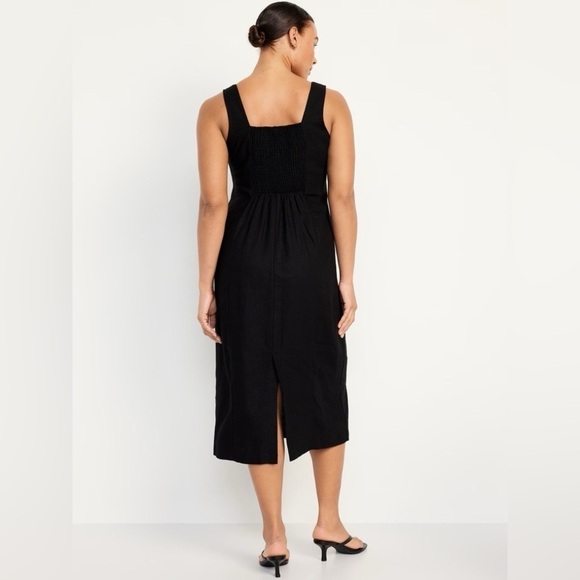 NWT! Black Sleeveless Square-Neck Midi Dress - Multiple💜 - Picture 3 of 10
